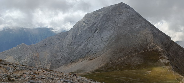 view from peak Kutelo to peak Vihren